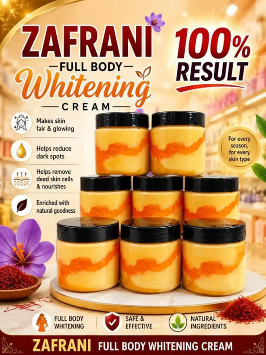 Zafrani Whitening Cream Beauty And Supports Daily Skincare Utility Offers Consistent Performance For Daily Needs 500g